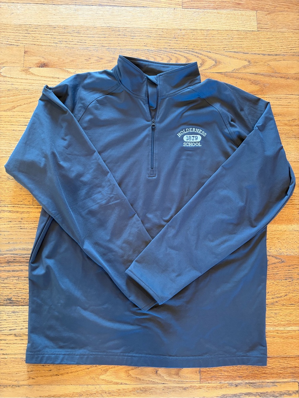 Holderness School Gray Quarter-Zip Pullover